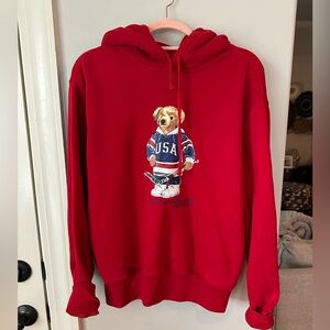 Red Ralph Lauren Polo Hoodie
